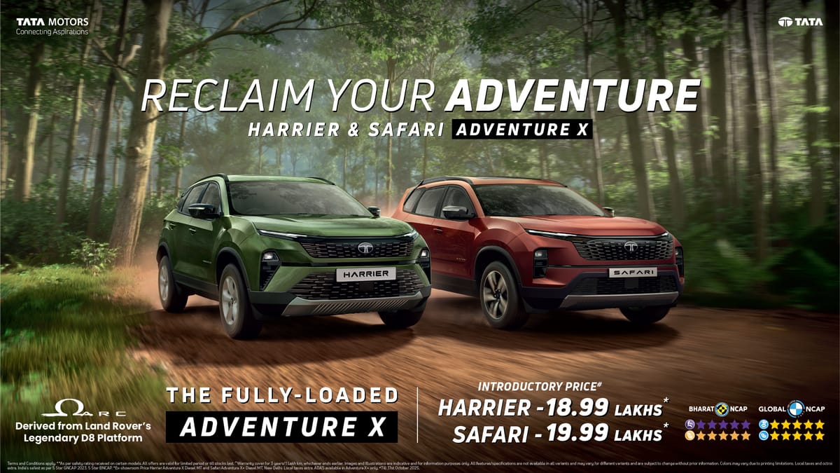 All new Adventure X Persona of Harrier and Safari launched