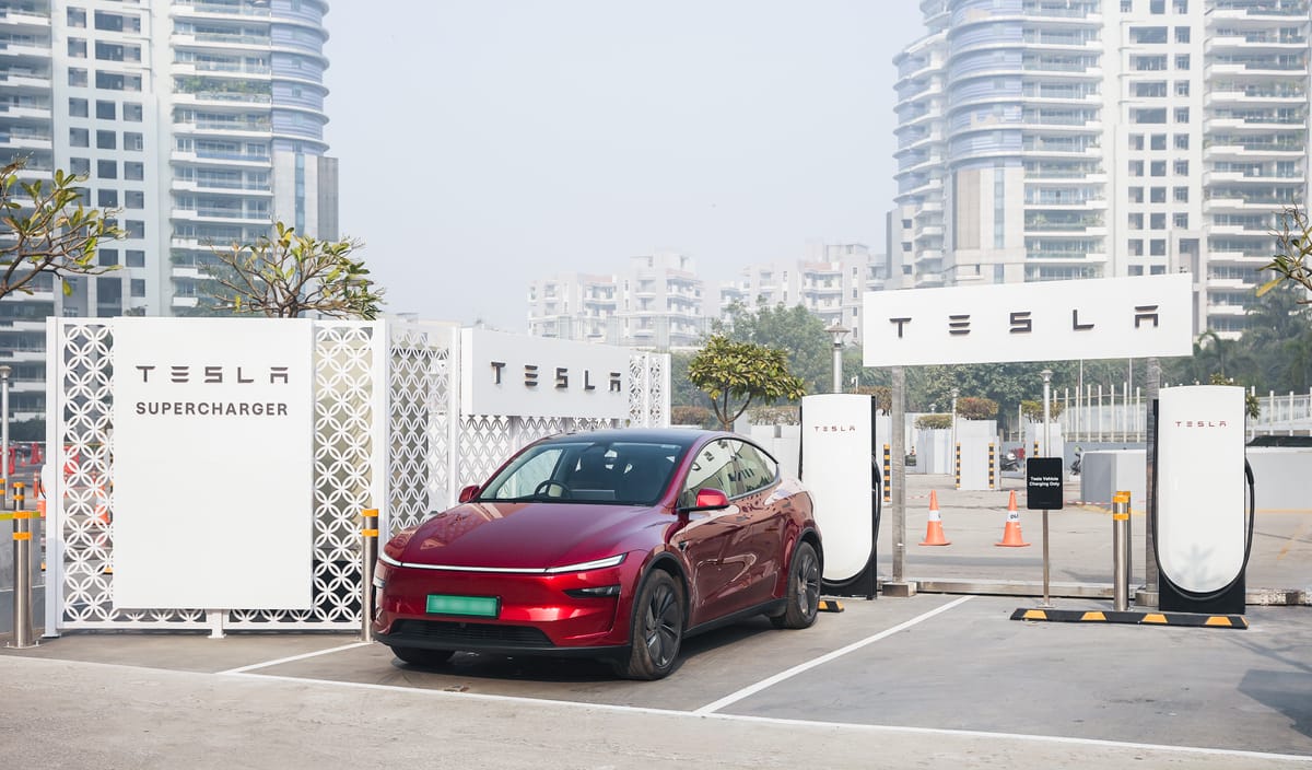 Tesla Supercharger Facility launch in Gurgaon