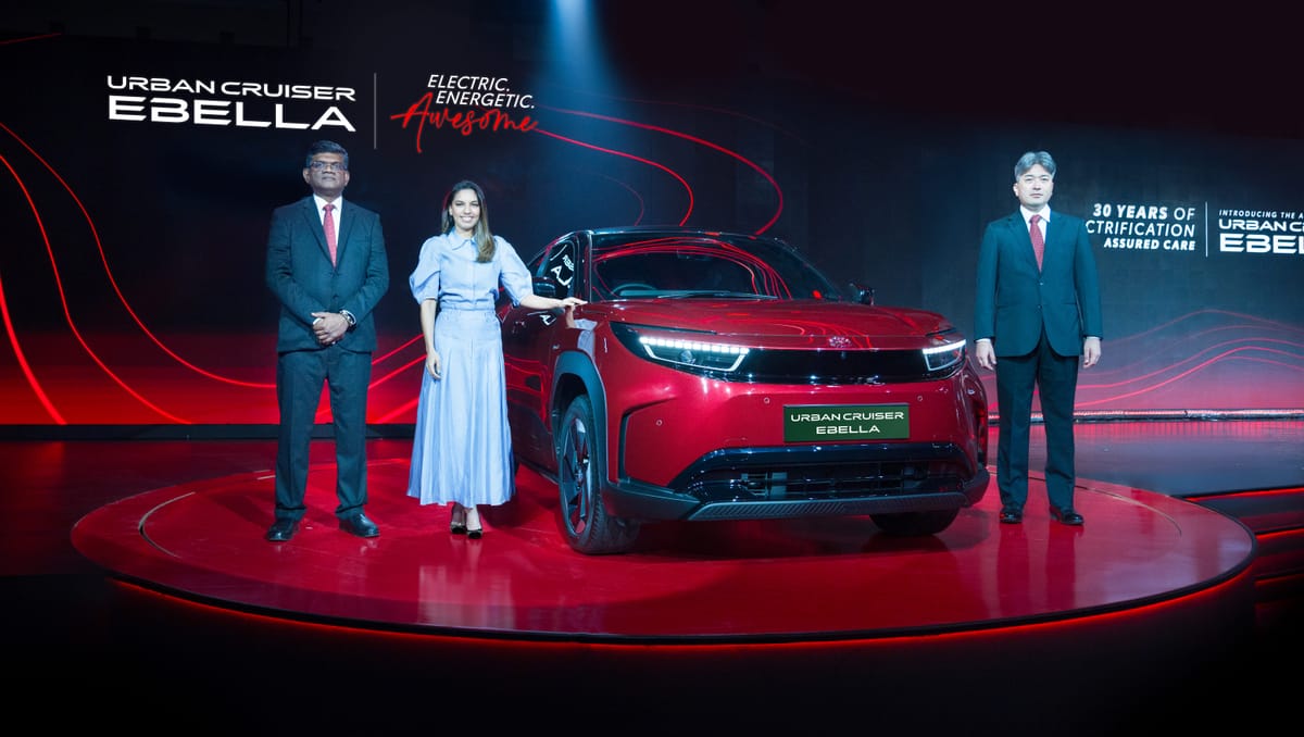 Toyota Kirloskar Motor launches the all-electric URBAN CRUISER EBELLA