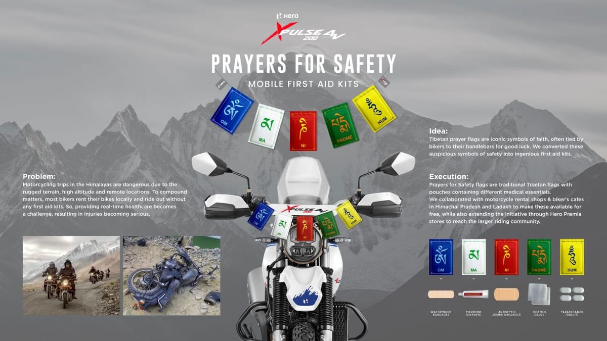 Hero MotoCorp reimagines prayer flags as first-aid