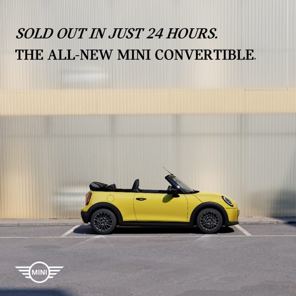 The all-new MINI Convertible – SOLD OUT in just 24 hours