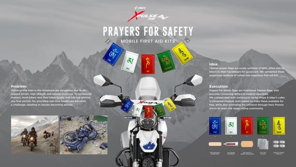 Hero MotoCorp reimagines prayer flags as first-aid