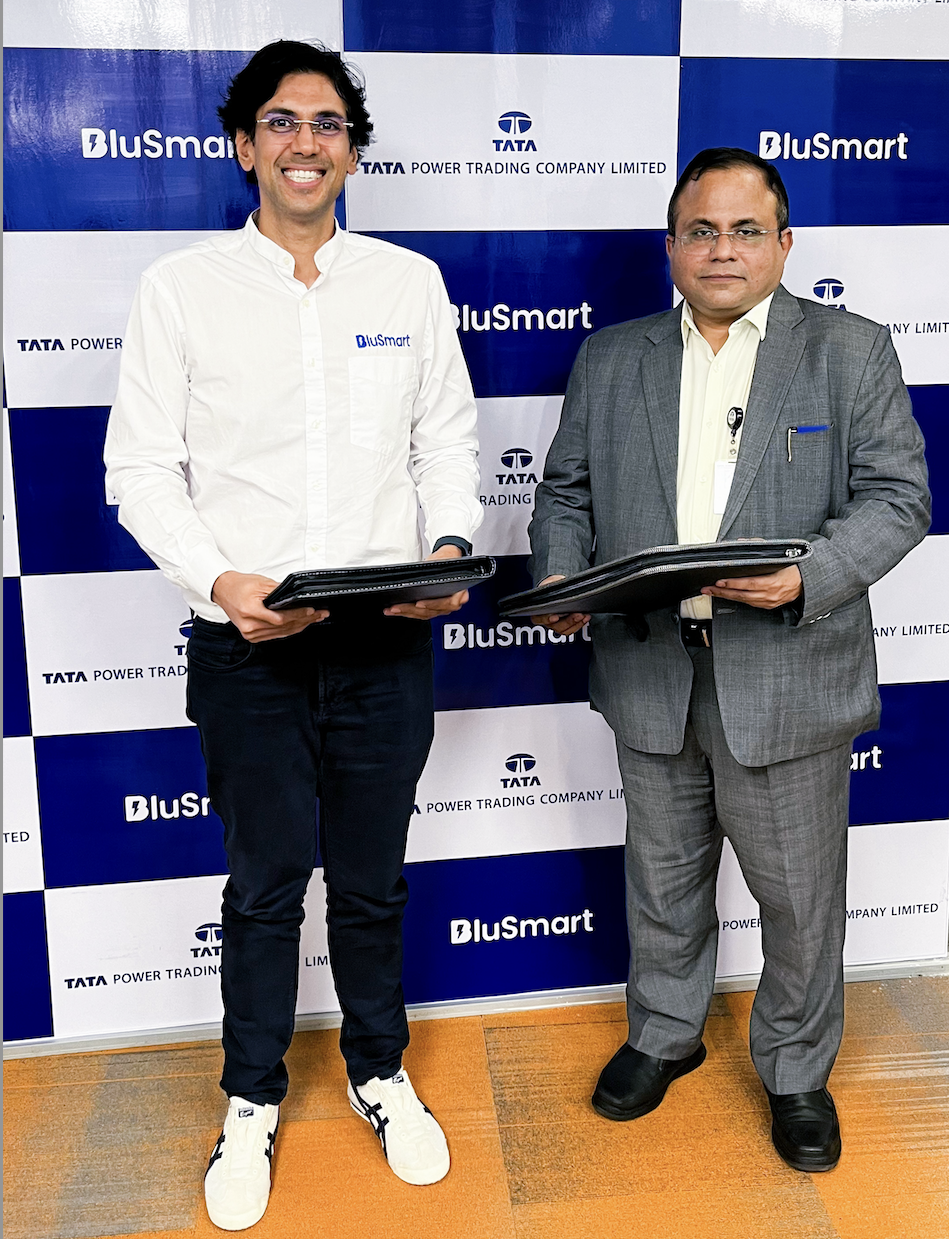 BluSmart Collaborates With Tata Power To Source Green Power